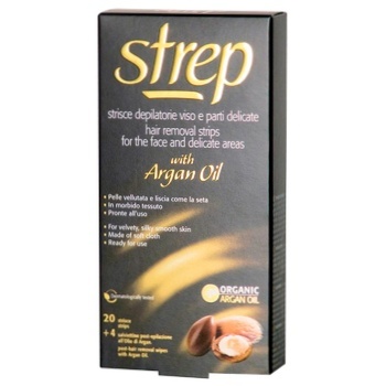 Strep wax strips for face and bikini line argan oil 20pcs - buy, prices for Auchan - photo 1