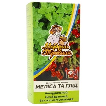 Herbal tea Mudryy Travnyk Melissa and Hawthorn 20х2g teabags Ukraine - buy, prices for NOVUS - photo 2