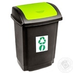 Plast Team Swing Green Waste Bin 25l