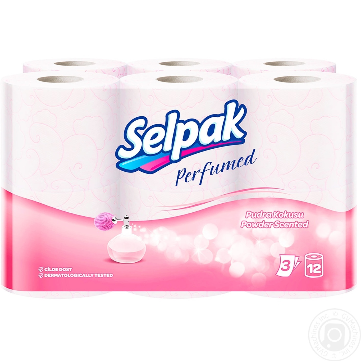 

Туалетная бумага Selpak Perfumed с ароматом Пудра трехслойная 12шт