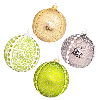 Прикраса куля еліт 10см - купити, ціни на ULTRAMARKET - фото 1