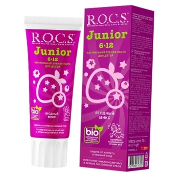 R.O.C.S. Junior Berry Mix Toothpaste 6-12 years old 74g - buy, prices for COSMOS - photo 3