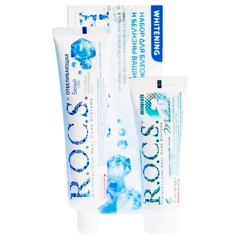 R.O.C.S. Gloss and Whiteness Teeth Set Toothpaste 74g + Gel 45g - buy, prices for - photo 3