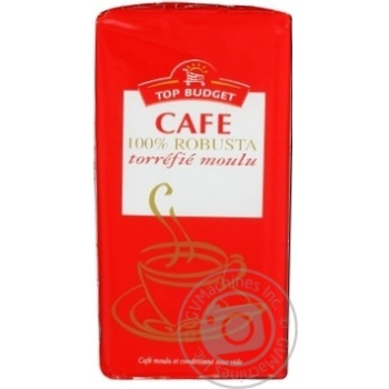 Ground roasted coffee Top Budget 100% Robusta 250g - buy, prices for NOVUS - photo 3