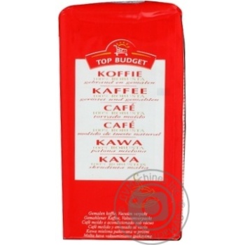 Ground roasted coffee Top Budget 100% Robusta 250g - buy, prices for NOVUS - photo 2