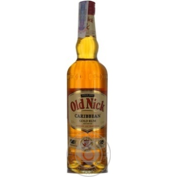 rum old nick caribbean golden 37.5% 700ml glass bottle France