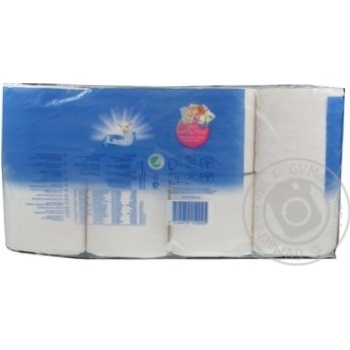 Lambi White 3-ply Toilet Paper 8pcs - buy, prices for ULTRAMARKET - photo 2