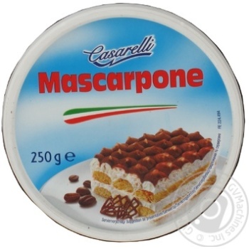 Сир Касареллі Маскарпоне м'який вершковий 82% 250г купити, ціни на МегаМаркет - фото 2