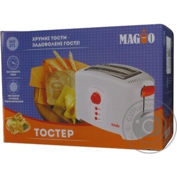 Тостер Magio МG-271/750 Вт/2 ломтика