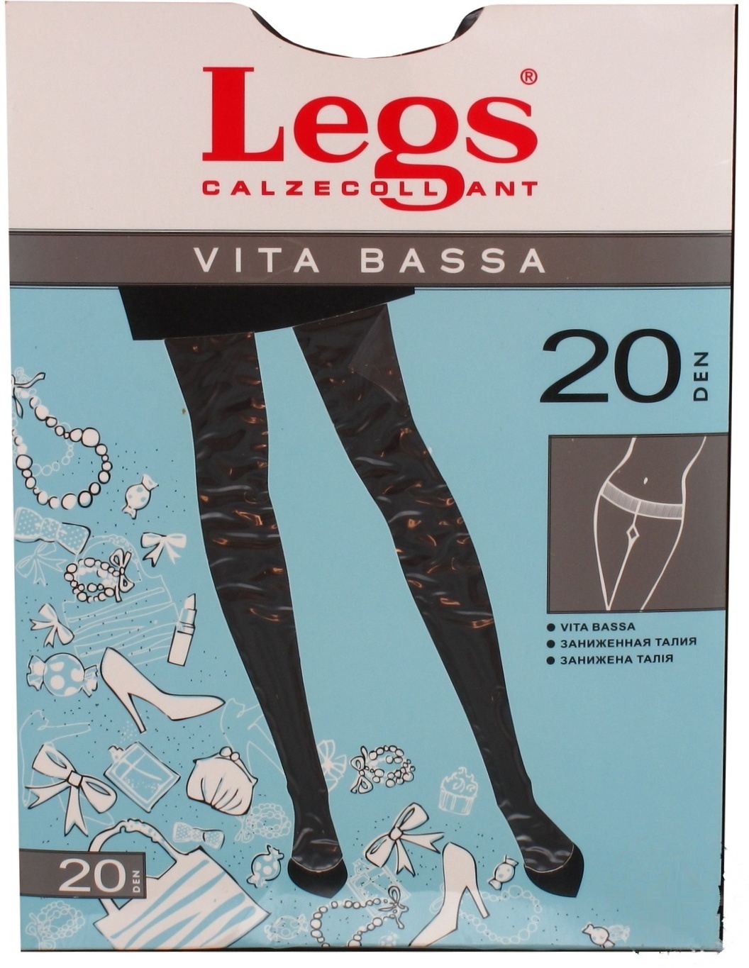 

Колготы Legs Vita Bassa 20 Den женские р.3 Nero
