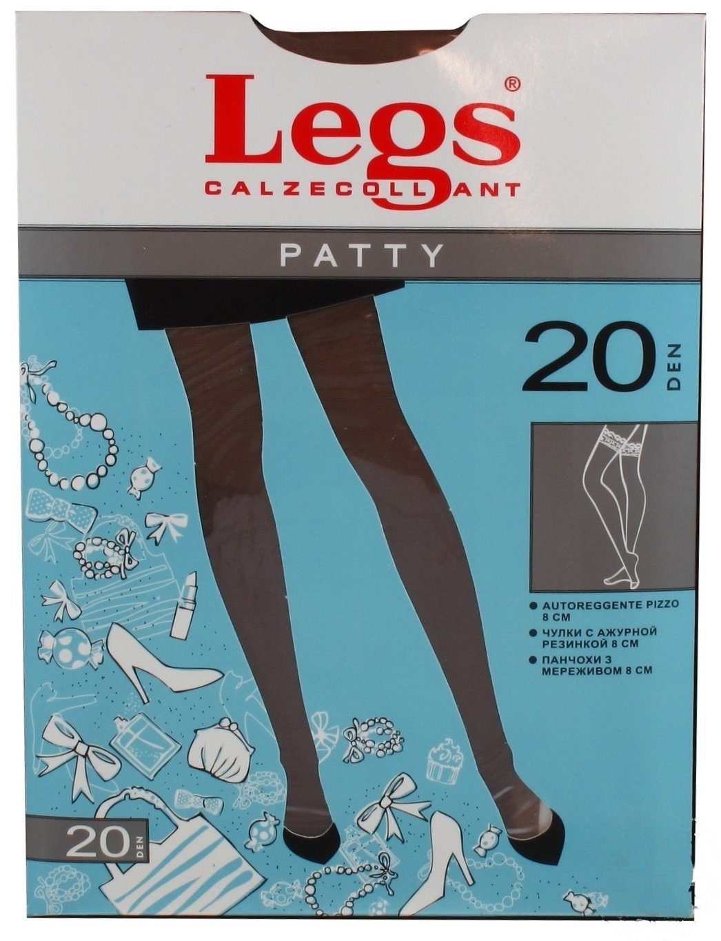 

Чулки Legs Patty женские daino 20ден 4р