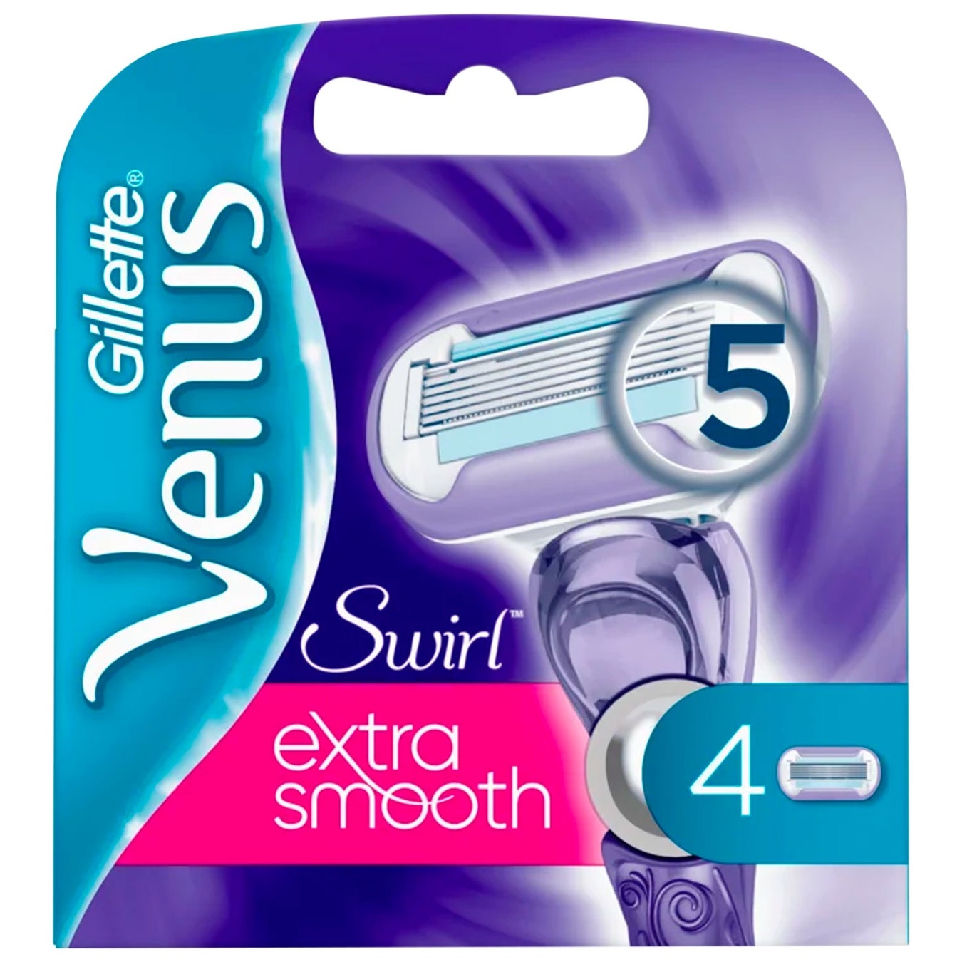 

Кассеты для бритья Venus Swirl сменные 4шт