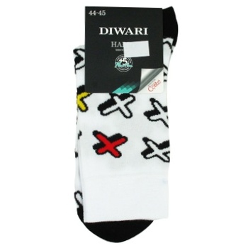 Diwari Happy Men's Socks s.29 white - buy, prices for - photo 1