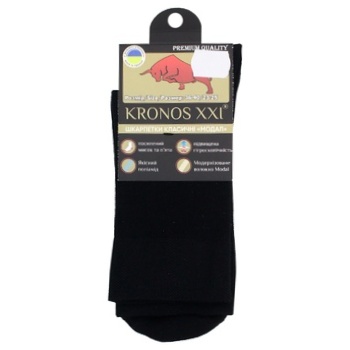 Шкарпетки Kronos XXI Модал р.36-41 чорний - купити, ціни на - фото 1