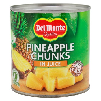 Ананас Del Monte кусочки в соке 435г