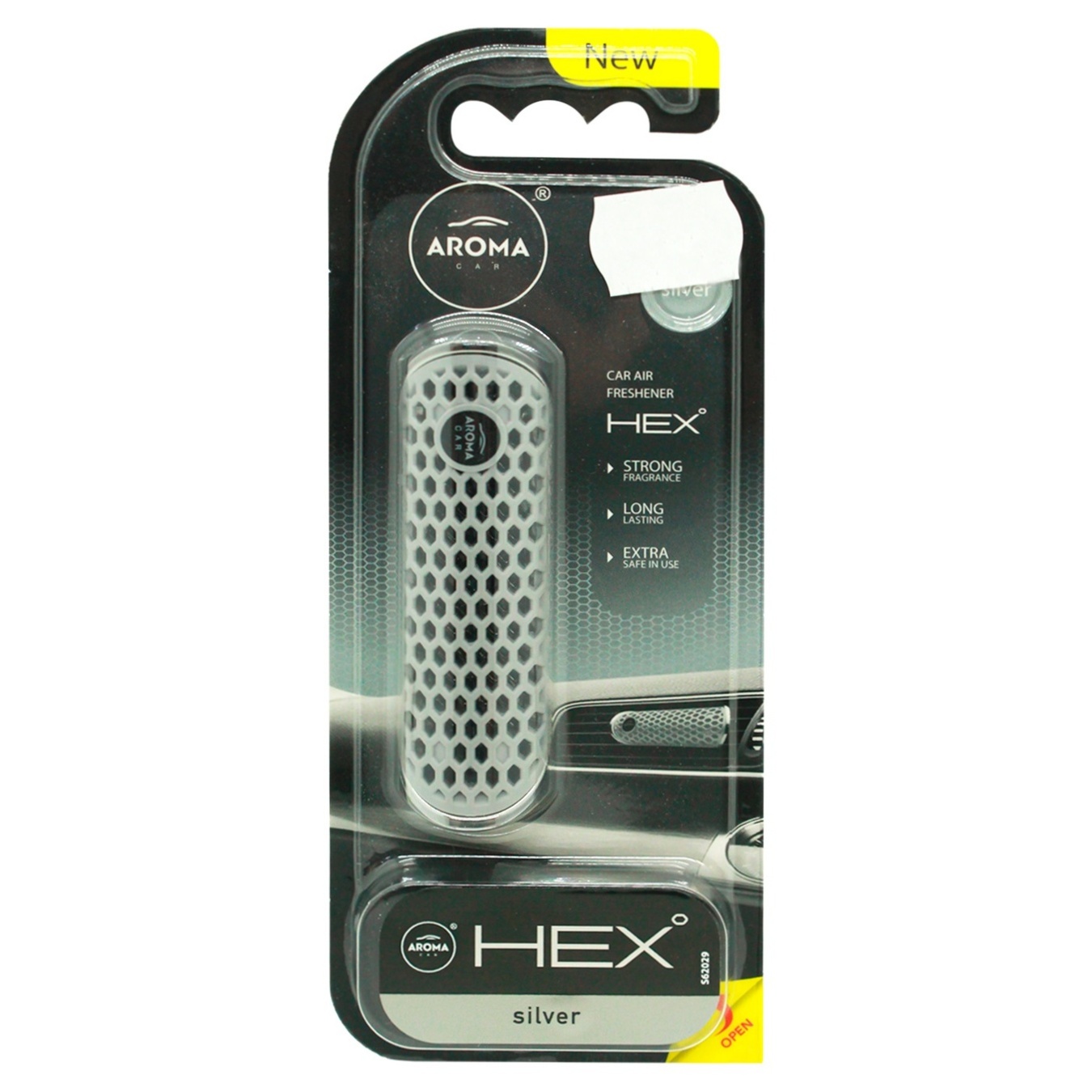 

Ароматизатор Aroma Car Hex серебро