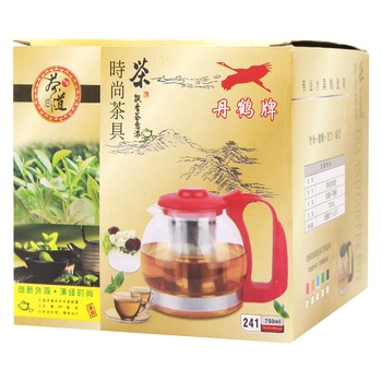 Чайник скло/пластмаса 0,75л