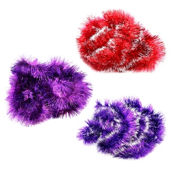 Furry Christmas Garland 10cm x 3m - buy, prices for MegaMarket - photo 2