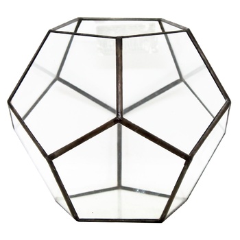 Hibox Glass Figure Dodecahedron Vase 110x110mm - buy, prices for MegaMarket - photo 1