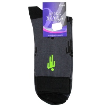 Lehka Khoda Dark Gray Men's Socks 29s - buy, prices for - photo 1