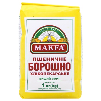 Мука Макфа пшеничная высший сорт 1кг