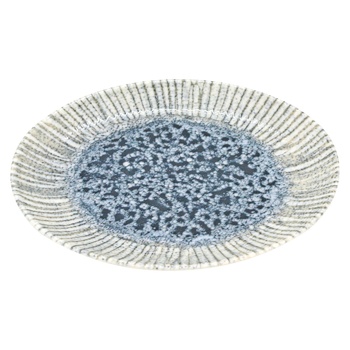 Porland Iris Blue Oval Dish 21cm - buy, prices for MegaMarket - photo 1