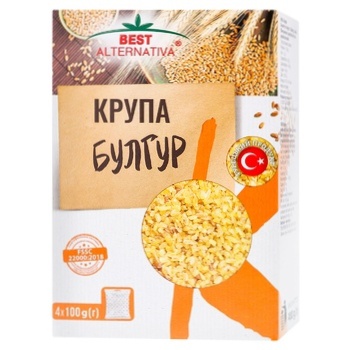 Крупа Бест Альтернатива булгур 4х100г - купити, ціни на ULTRAMARKET - фото 1