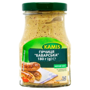 Kamis Bavarian Mustard 180g - buy, prices for MegaMarket - photo 1