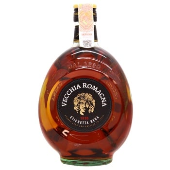 Vecchia Romagna Brandy Etiсhetta Nera 38% 0.7l - buy, prices for Za Raz - photo 1