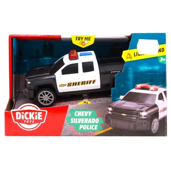 Іграшка Dickie Toys Авто поліцейський Чеві Сільверадо 15см - купити, ціни на ULTRAMARKET - фото 1