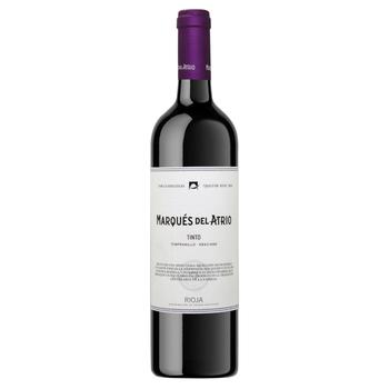 Вино Marques del Atrio Tempranillo червоне сухе 13,5% 0,75л