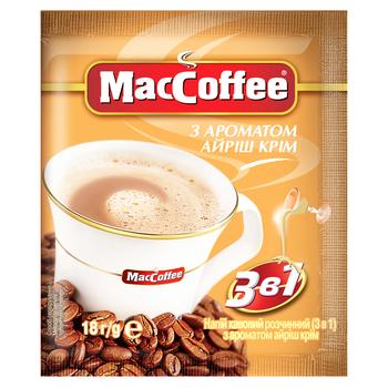 MacCoffee Irish Cream 3in1 Instant Coffee 18g - buy, prices for Torba - photo 1