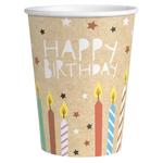 Party Khata Happy Birthday Candles Party Cups 250ml 6pcs