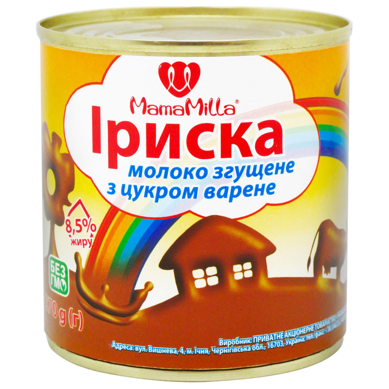 

Молоко сгущенное Mama Milla Ириска вареное 8,5% 370г
