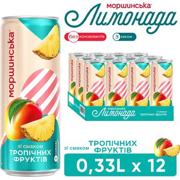 Morshynska Lemonadа Tropical Fruit Flavored Non-Carbonated Drink 0.33l