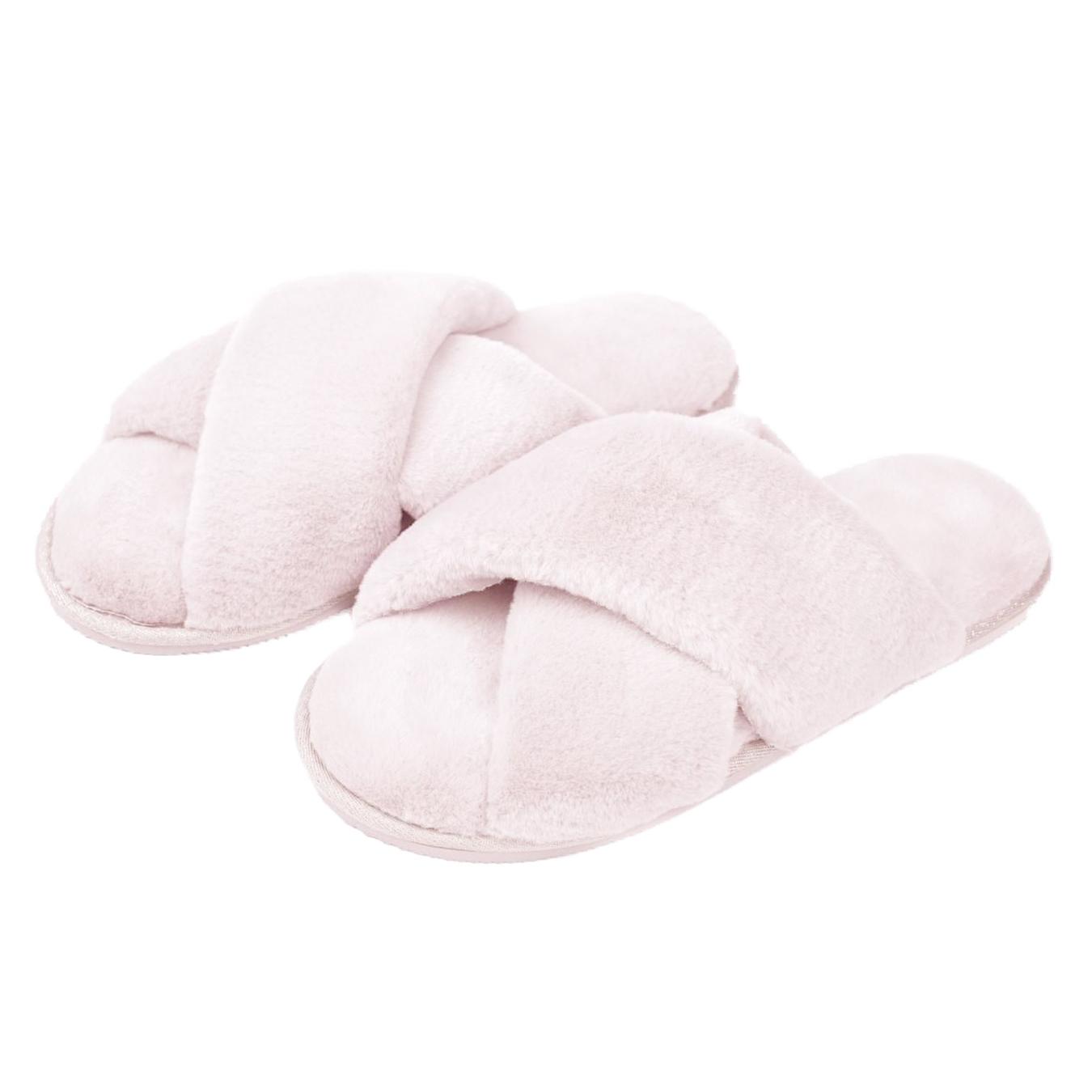 

Тапочки Twins HS-LUX женские домашние меховые розовые 36-37р