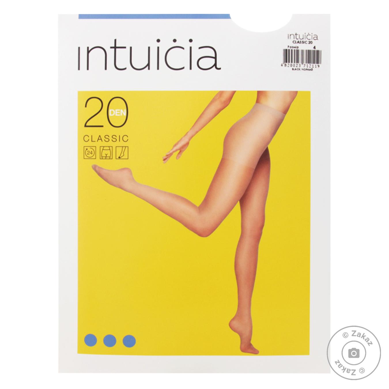 

Колготки женские Intuicia Classic 20 den 4 черные