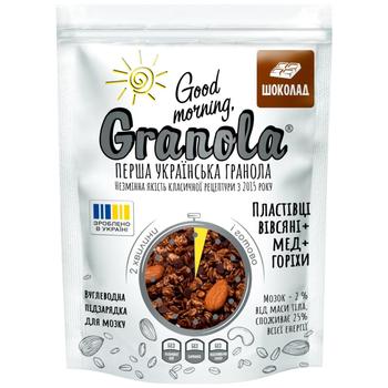 Good Morning, Granola Granola with Chocolate 330g - buy, prices for Auchan - photo 1