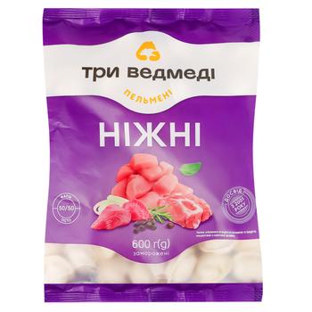 Пельмени Три Ведмеді Нежные 600г - купить, цены на NOVUS - фото 1