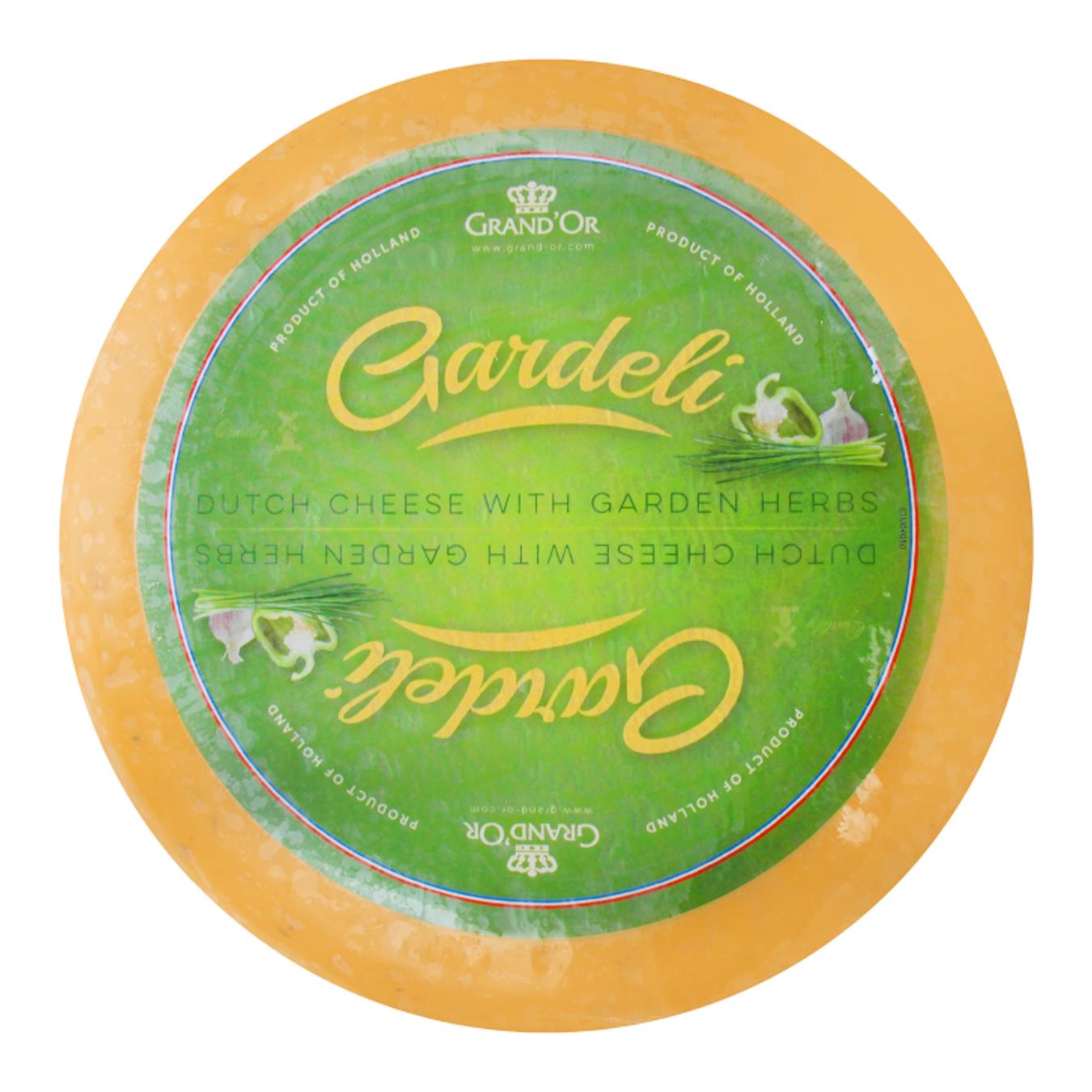 

Сыр Gardeli Гауда с зелеными травами 50% весовой