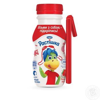 Йогурт Danone Растишка Клубника питьевой 1,5% 185г купить, цены на МегаМаркет - фото 1