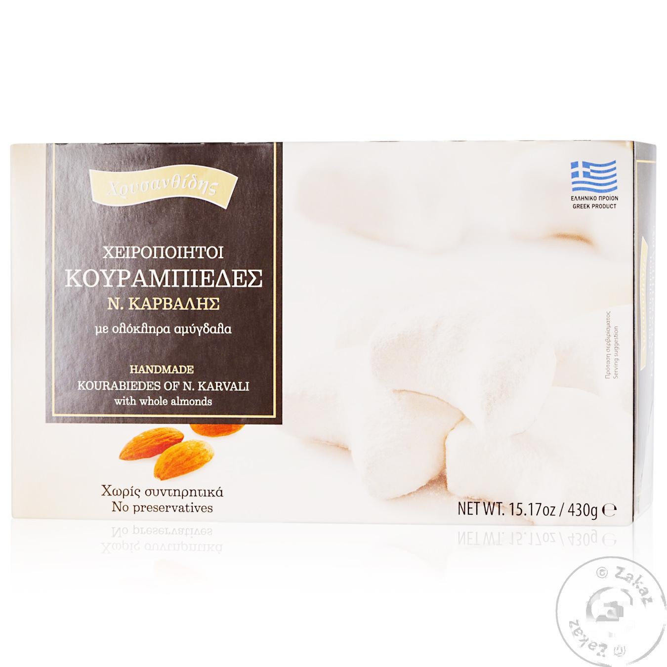 

Печенье Chrisanthidis Курабье с цельным миндалем 430г