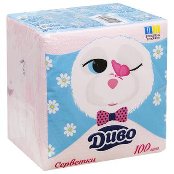 Dyvo 1-Ply Pink Table Napkins 33x33cm 100pcs - buy, prices for - photo 2