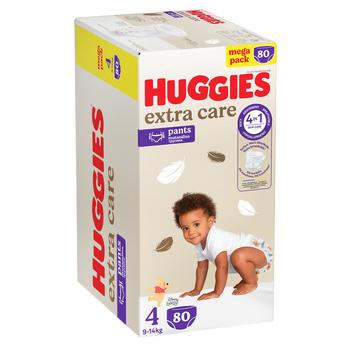 Підгузки Huggies Extra Care 4 9-14кг 80шт