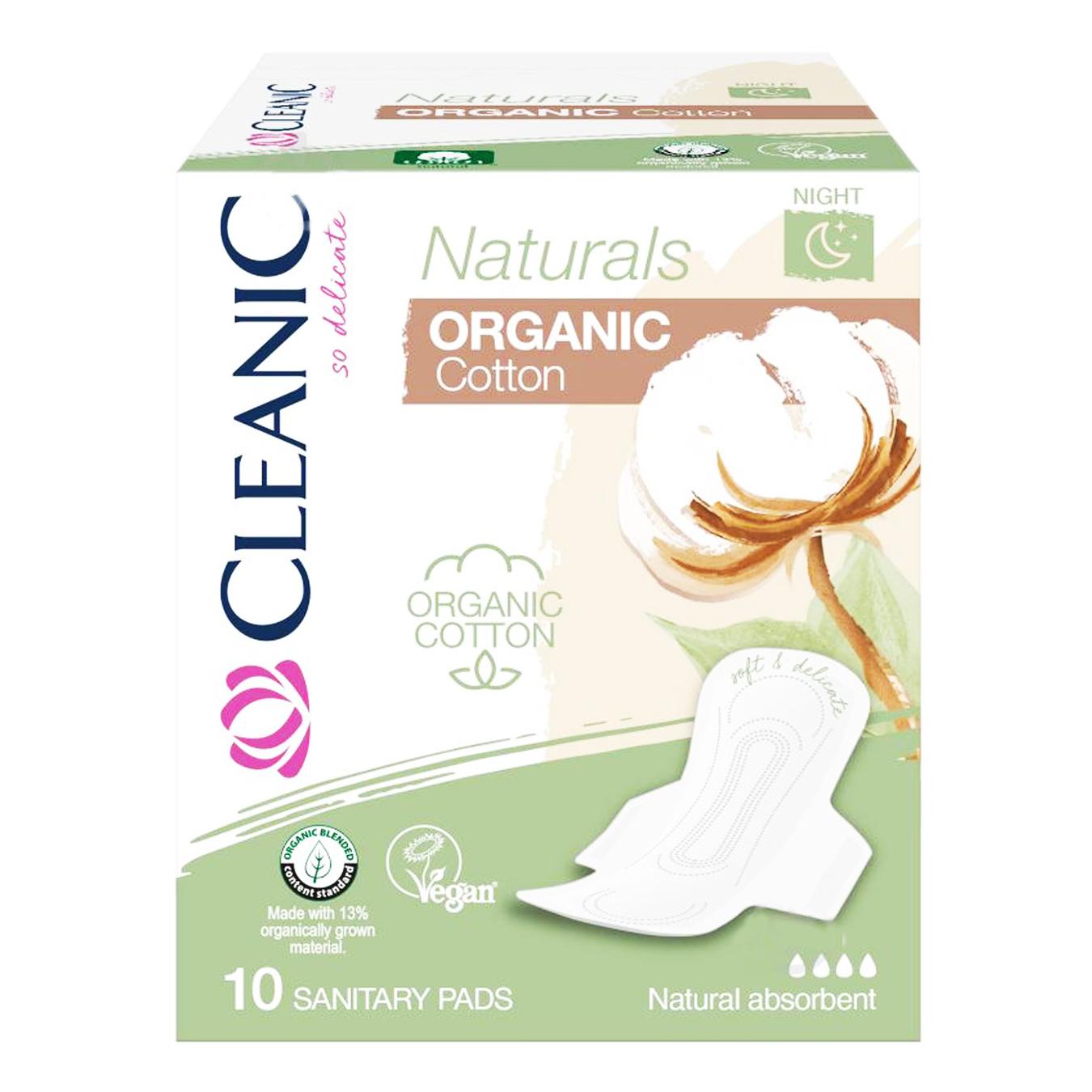 

Прокладки гигиенические Claenic Naturals Organic Cotton дневные 10шт