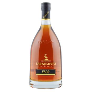 Коньяк Sarajishvili VSOP 40% 0,5л - купити, ціни на Cупермаркет "Харків" - фото 1