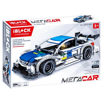 Игрушка Конструктор Iblock Megacar Машинка 4 вида 8шт - купить, цены на - фото 1