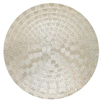 Round Golden Serving Mat 38cm