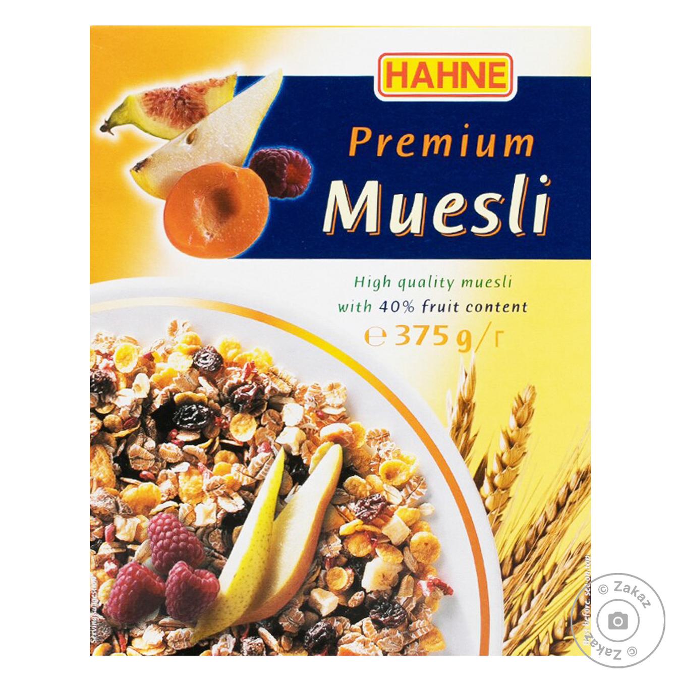 

Мюсли Hahne Премиум с фруктами 375г