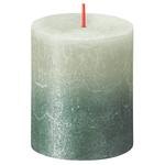 Свеча Bolsius туманно зеленый + оксидный синий 80/68